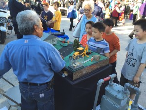 GSR Retiree, Rudy Herras talks Gas Safety and Emergency Preparedness with a group of students. 