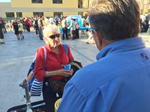 North Beach resident, Jane Marie speaks with Public Safety Specialist for San Francisco and Peninsula Divisions, Frank Fraone about Emergency Preparedness.