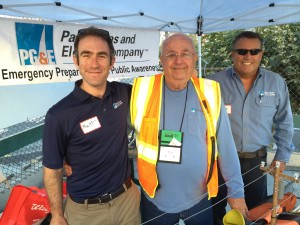 PG&E Customer Relationship Manager, Matt Kanter, Electrical Lineman Retiree, Ron Delucci & Public Safety Specialist for San Francisco and Peninsula Divisions, Frank Fraone.