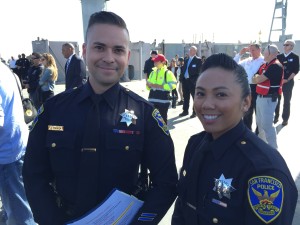 Officers Albie Esparsa & Grace Gatpandan, San Francisco Police Department 