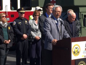 Mayor Ed Lee holds press briefing to launch Fleet Week 2015